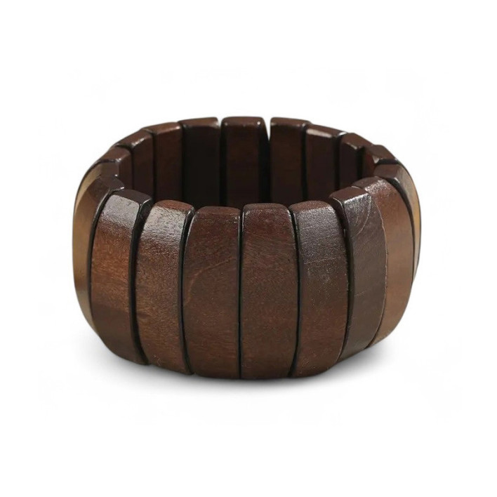Дамска гривна тъмно дърво Wood Art Style